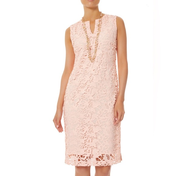 Ming Wang Delicate Lace Floral Sheath Dress NWT